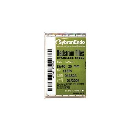 Kerr Dental 11347 SybronEndo Hedstrom Files Stainless Steel 25mm #30 6/Bx Kerr Dental 11347 SybronEndo Hedstrom Files Stainless Steel 25mm #30 6/Bx